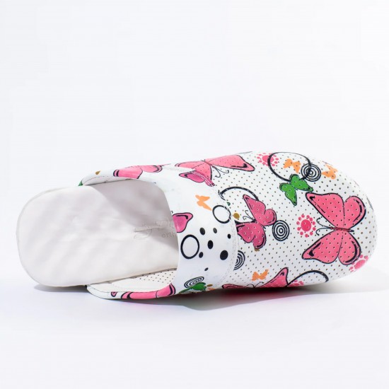 Pembe Kelebekler Desenli Ortopedik Orjinal Airmax Sabo Terlik