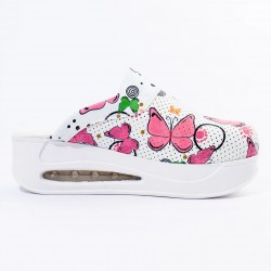 Pembe Kelebekler Desenli Ortopedik Orjinal Airmax Sabo Terlik
