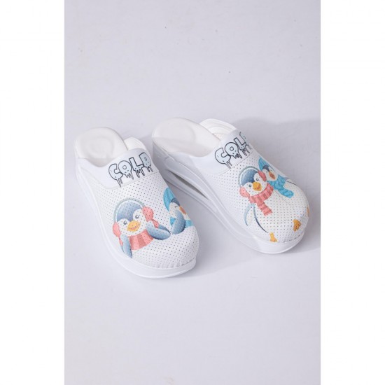 Air Max Cold Penguen Desenli Ortopedik Sabo Terlik