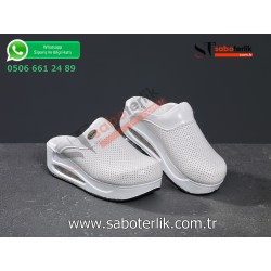 Air Max Beyaz Ortopedik Sabo Terlik    