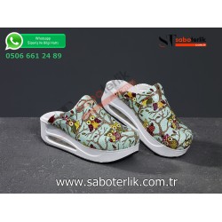 Air Max Desenli  Ortopedik Sabo Terlik    