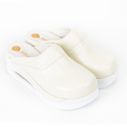 Airmax Beyaz Dolgu Desenli Ortopedik Sabo Terlik Airmax Beyaz Dolgu Desenli Ortopedik Sabo Terlik
