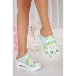 Gökkuşağı Kedi Tam Ortopedik Airmax Sabo Terlik