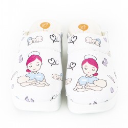 Airmax Hemşire Yeni Doğan Temali Ortopedik Sabo Terlik