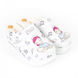 Airmax Hemşire Yeni Doğan Temali Ortopedik Sabo Terlik