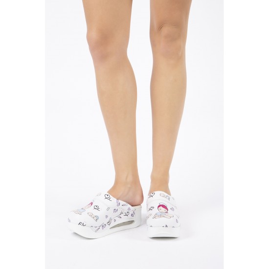 Air Max Hemşire Yeni Doğan Temali Ortopedik Sabo Terlik