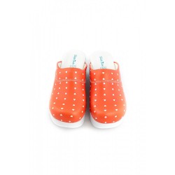 Airmax Kırmızı Puantiyeli Kalp Desenli Ortopedik Sabo Terlik