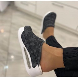 Airmax Koyu Kamuflaj Desenli Ortopedik Sabo Terlik