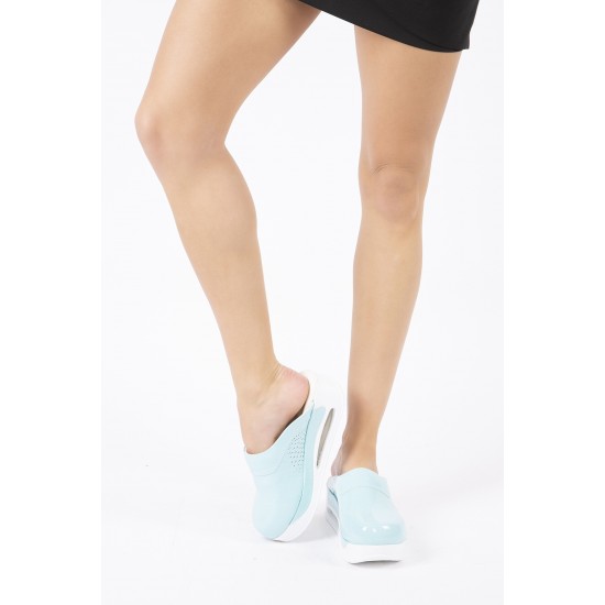 Air Max Turkuaz Dokulu Ortopedik Sabo Terlik