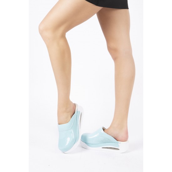 Air Max Turkuaz Dokulu Ortopedik Sabo Terlik