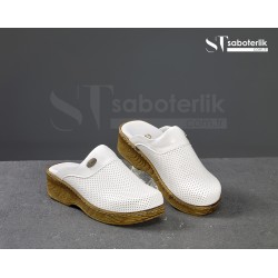 Erkek Beyaz Ortopedik Sabo Terlik Erkek Beyaz Ortopedik Sabo Terlik