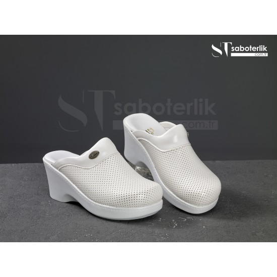 Ortopedik Beyaz Dolgu Taban Sabo Terlik Ortopedik Beyaz Dolgu Taban Sabo Terlik