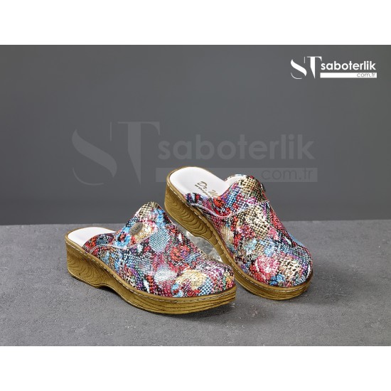 Ortopedik Desenli  Mantar  Taban Sabo Terlik