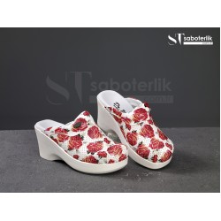 Ortopedik Gül Desenli Dolgu Taban Sabo Terlik Ortopedik Gül Desenli Dolgu Taban Sabo Terlik