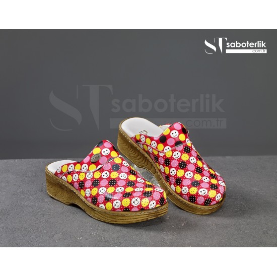 Ortopedik GÜlen Yüz Brown Taban Sabo Terlik