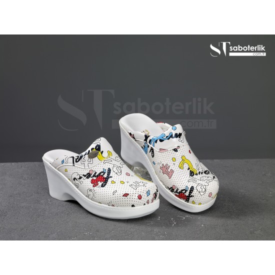 Ortopedik Hareket Desenli  Dolgu  Taban Sabo Terlik