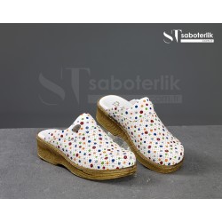 Ortopedik Puantiyeli Brown Taban Sabo Terlik  