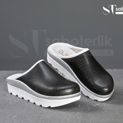 Ortopedik Siyah Traktör Taban Sabo Terlik  