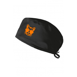 Gözlüklü Kedi Baskılı Doktor Hemşire Bonesi, Diş Hekimi Bonesi, Şef Aşcı Bonesi Cerrahi Bone