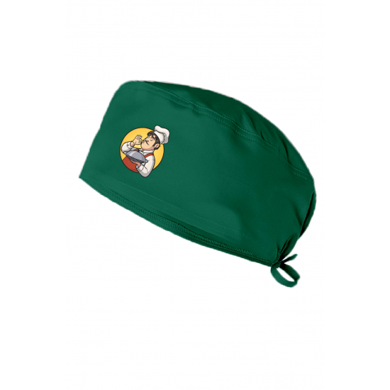 Erkek Chef Baskılı Şef Aşcı Bonesi Diş Hekimi Bonesi Doktor Hemşire Bonesi Cerrahi Bone