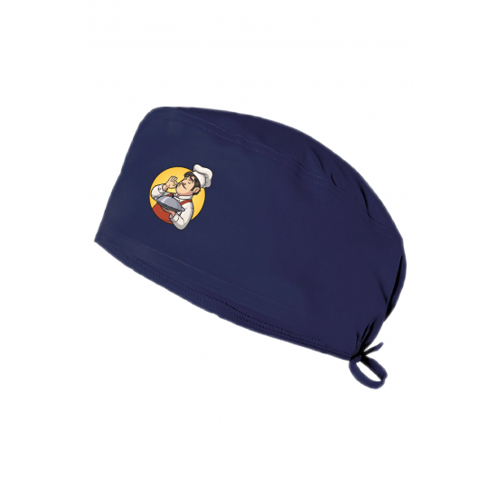 Erkek Chef Baskılı Şef Aşcı Bonesi Diş Hekimi Bonesi Doktor Hemşire Bonesi Cerrahi Bone