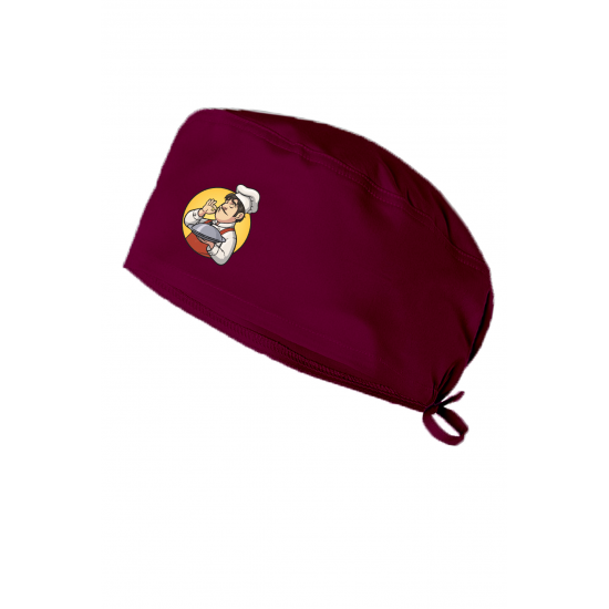 Erkek Chef Baskılı Şef Aşcı Bonesi Diş Hekimi Bonesi Doktor Hemşire Bonesi Cerrahi Bone