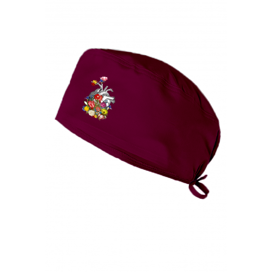 Çiçekli Kalp Baskılı Doktor Hemşire Bonesi Diş Hekimi Bonesi Şef Aşcı Bonesi Cerrahi Bone