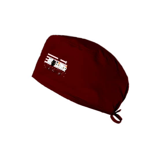 Kediler Baskılı Doktor Hemşire Bonesi Diş Hekimi Bonesi Şef Aşcı Bonesi Chef Bandanası Cerrahi Bone