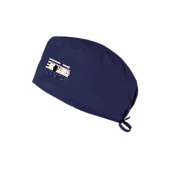 Kediler Baskılı Doktor Hemşire Bonesi Diş Hekimi Bonesi Şef Aşcı Bonesi Chef Bandanası Cerrahi Bone