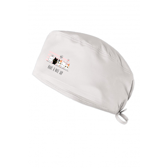 Kediler Baskılı Doktor Hemşire Bonesi Diş Hekimi Bonesi Şef Aşcı Bonesi Chef Bandanası Cerrahi Bone