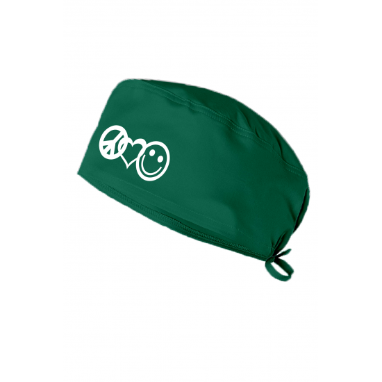 Gülen Yüz Baskılı Doktor Hemşire Bonesi Diş Hekimi Bonesi Cerrahi Bone Chef Bandanası