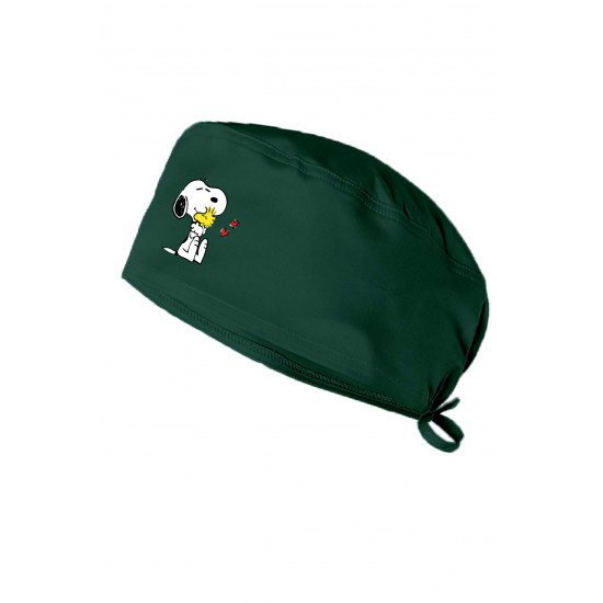 Snoppy Kuş Baskılı Doktor Hemşire Bonesi Diş Hekimi Bonesi Şef Aşçı Bonesi Cerrahi Bone Chef Bandanası