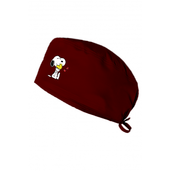 Snoppy Kuş Baskılı Doktor Hemşire Bonesi Diş Hekimi Bonesi Şef Aşçı Bonesi Cerrahi Bone Chef Bandanası