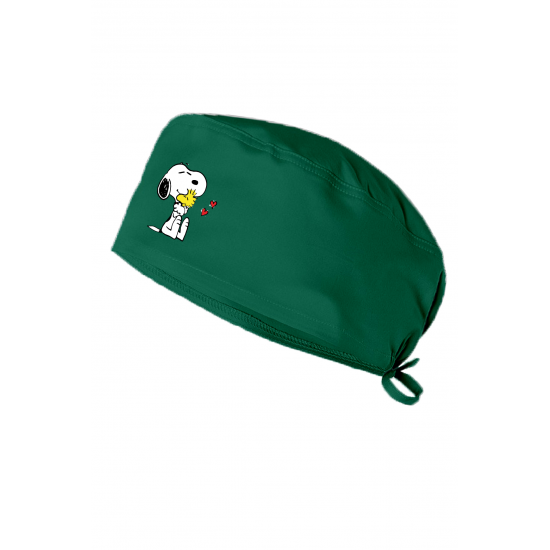 Snoppy Kuş Baskılı Doktor Hemşire Bonesi Diş Hekimi Bonesi Şef Aşçı Bonesi Cerrahi Bone Chef Bandanası