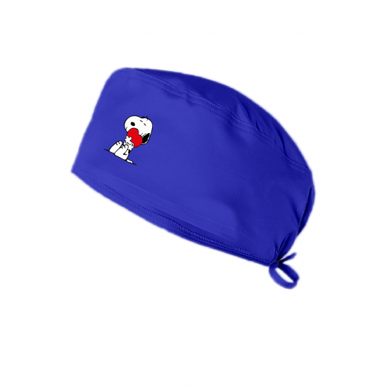 Snoppy Kalp Baskılı Doktor Hemşire Bonesi Diş Hekimi Bonesi Şef Aşçı Bonesi Cerrahi Bone Chef Bandanası