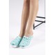 Air Max Mavi Diş Desenli Ortopedik Sabo Terlik