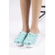 Air Max Mavi Diş Desenli Ortopedik Sabo Terlik