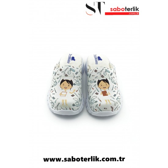 Cushy Ortopedik Hemşire Temalı Sabo Terlik Cushy Ortopedik Hemşire Temalı Sabo Terlik