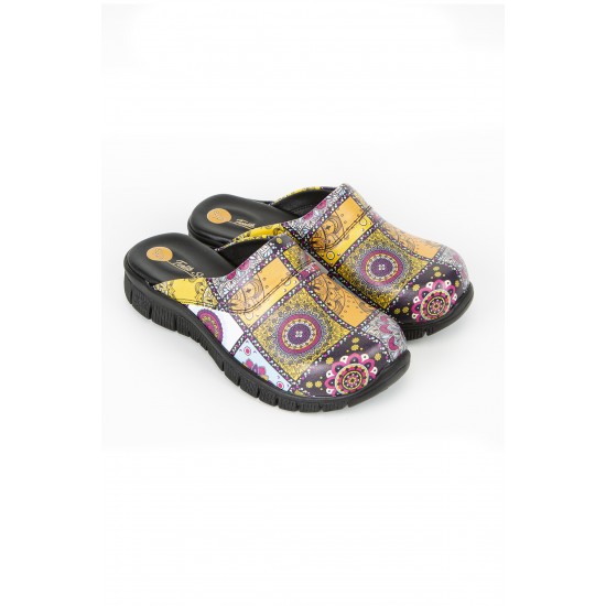 Cushy Ortopedik Etnik Desenli Sabo Terlik Cushy Ortopedik Etnik Desenli Sabo Terlik