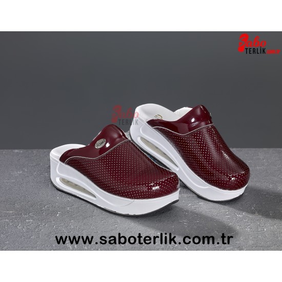 Air Max Bordo Ortopedik Bayan Sabo Terlik