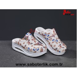 Air Max Kelebekli Ortopedik Bayan Sabo Terlik
