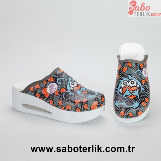 Air Max  Desenli Ortopedik Sabo Terlik