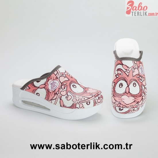 Air Max Baykuş Desenli Ortopedik Sabo Terlik