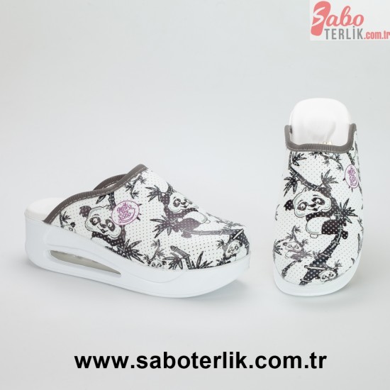 Air Max Beyaz Panda Ortopedik Sabo Terlik