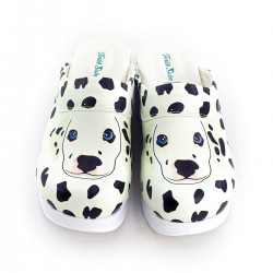 Air Max Beyaz Köpek Desenli Ortopedik Sabo Terlik