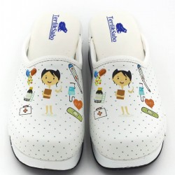 Air Max Hemşire Temalı Desenli Ortopedik Sabo Terlik