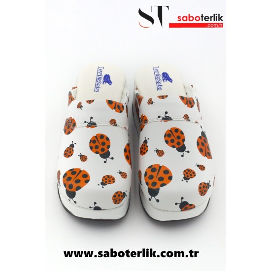 Air Max Uğur Böcekli Taban Ortopedik Sabo Terlik