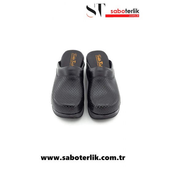 Air Max Siyah Tabanlı Ortopedik Sabo Terlik