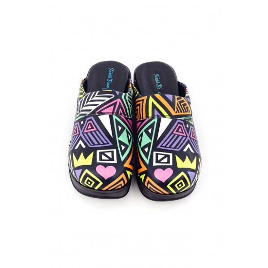 Air Max Karışık Desenli Ortopedik Sabo Terlik