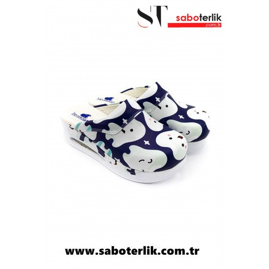 Air Max Diş Desenli Ortopedik Sabo Terlik